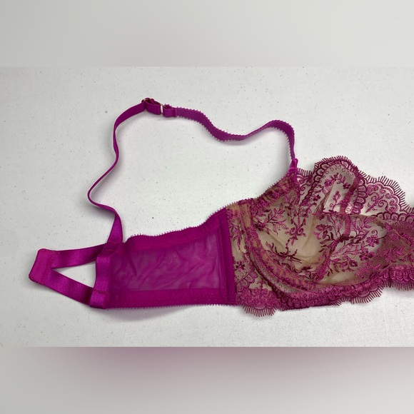 NWT Dida Von Teese RUBINE RED Unlined Underwire, 38C *P1015 - Picture 8 of 11